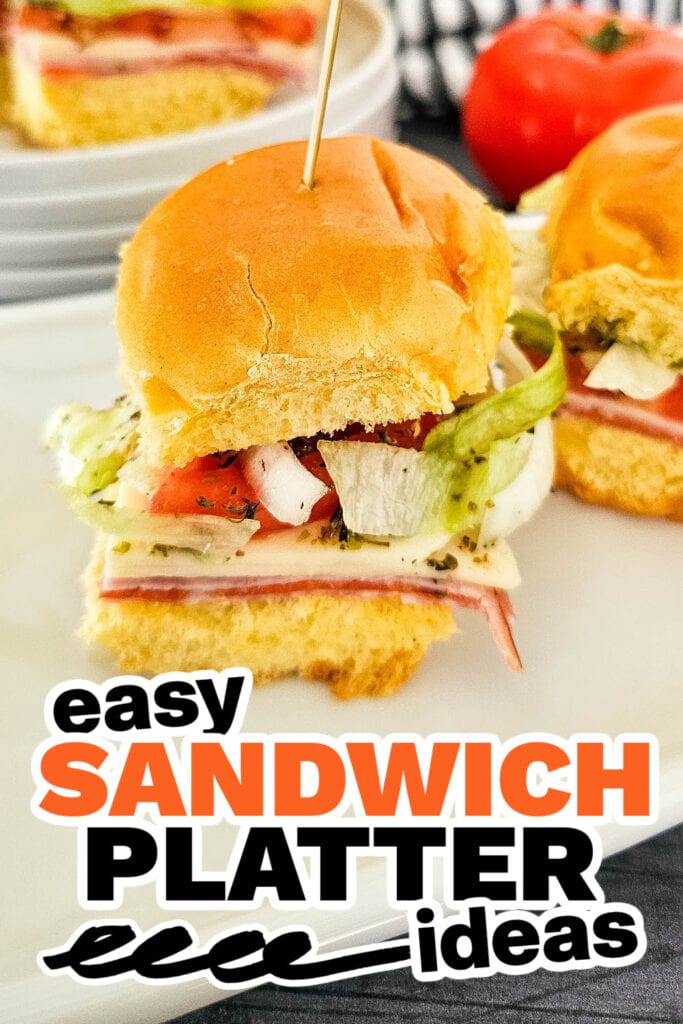 sandwich platter ideas - Bite-Sized Italian Sub Sliders
