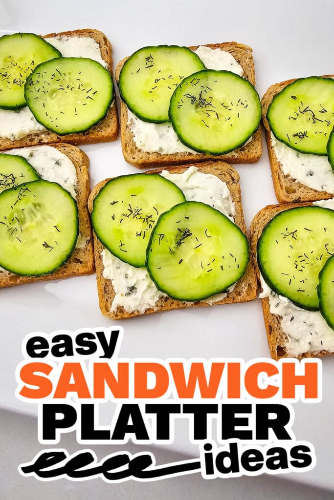 sandwich platter ideas - Fresh Cucumber Sandwiches