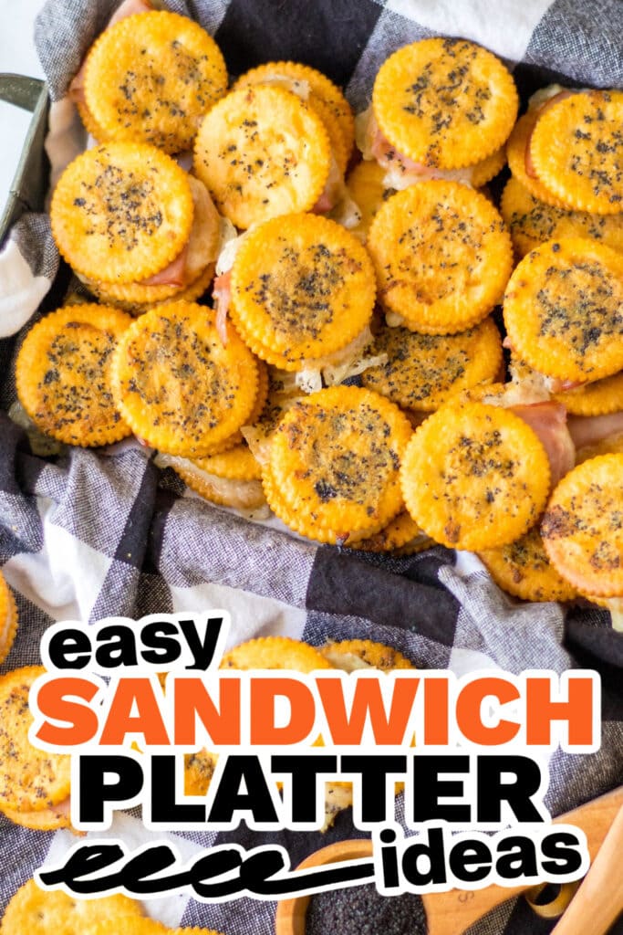 sandwich platter ideas - Ritz Ham Sandwiches
