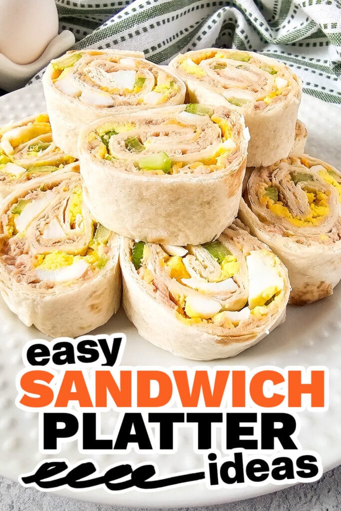 sandwich platter ideas - Simple Tuna Salad Pinwheels