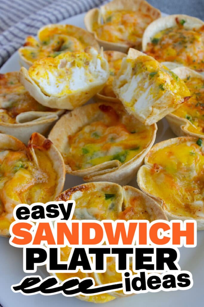 sandwich platter ideas - Three Cheese Mini Quiches