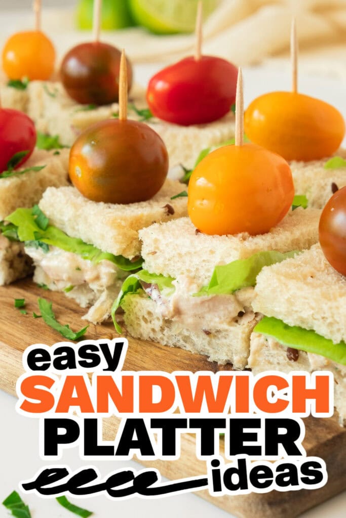 sandwich platter ideas - tuna tea sandwiches