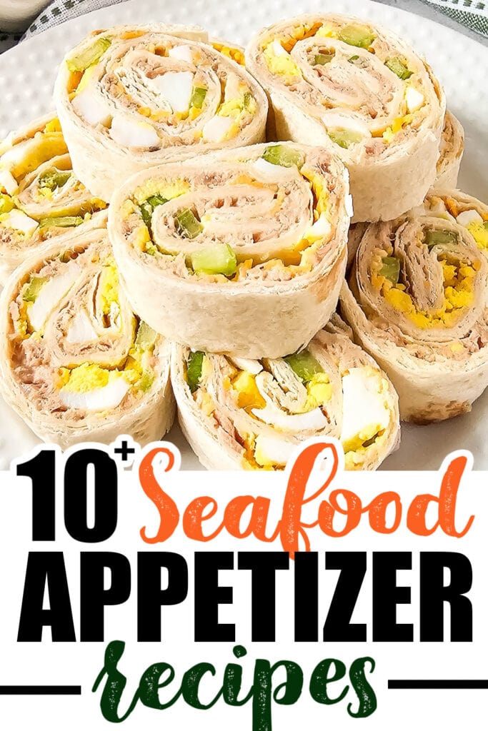 seafood appetizer - Tuna Salad Pinwheels copy