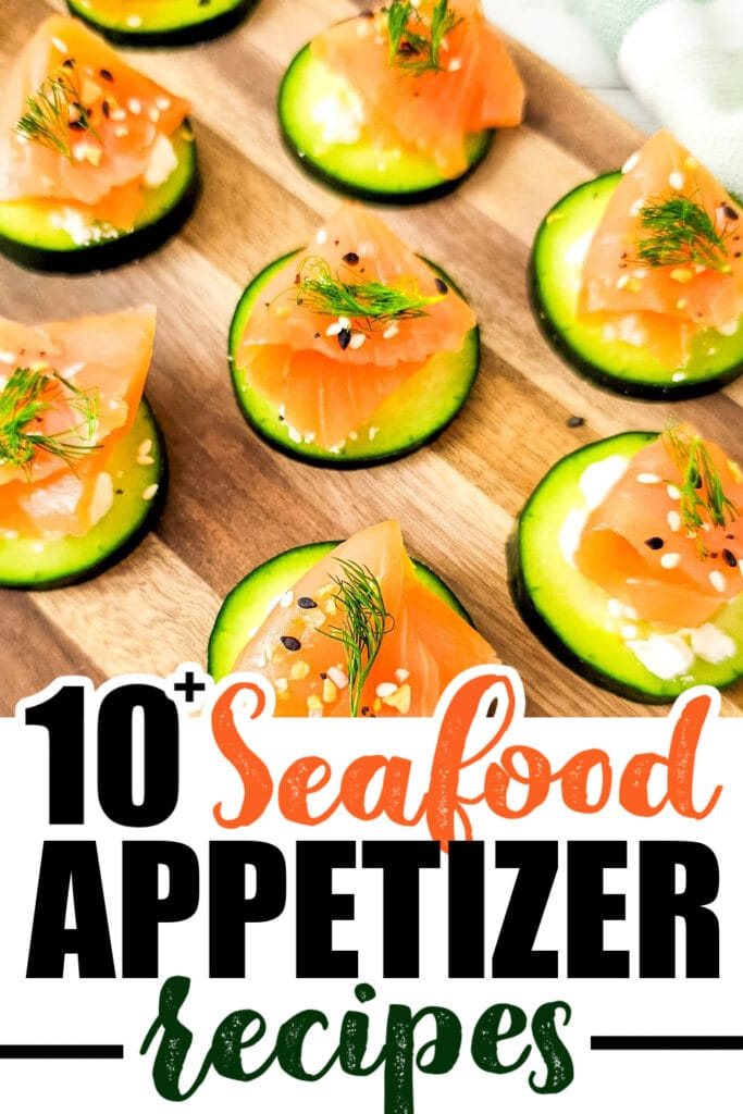 seafood appetizer - salmon cucumber bites copy