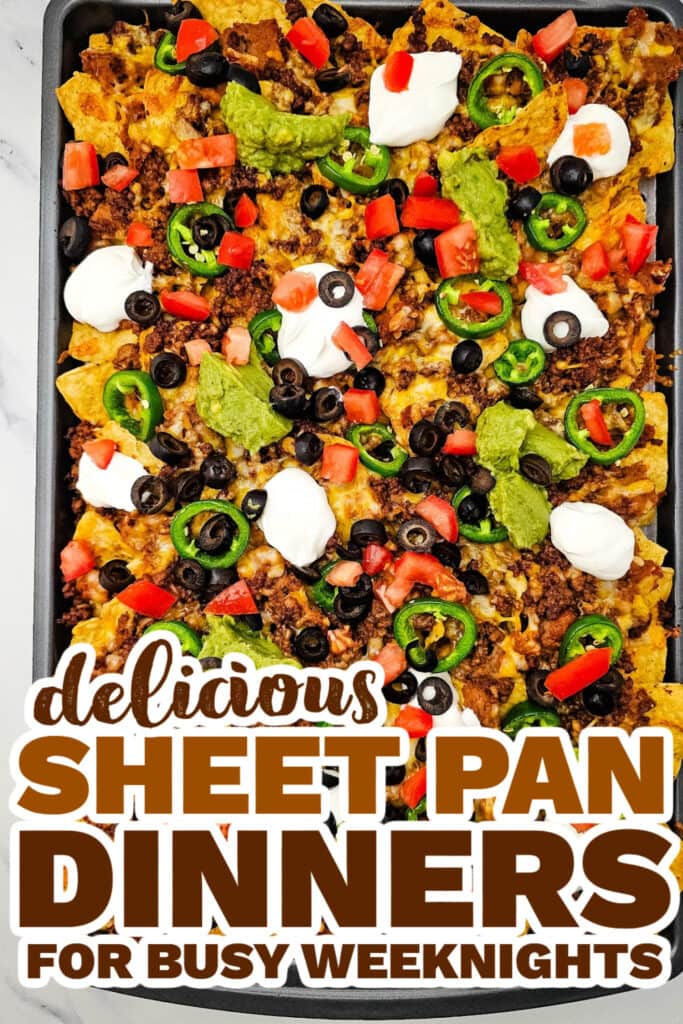 sheet pan meals -Sheet Pan Ground Beef Nachos