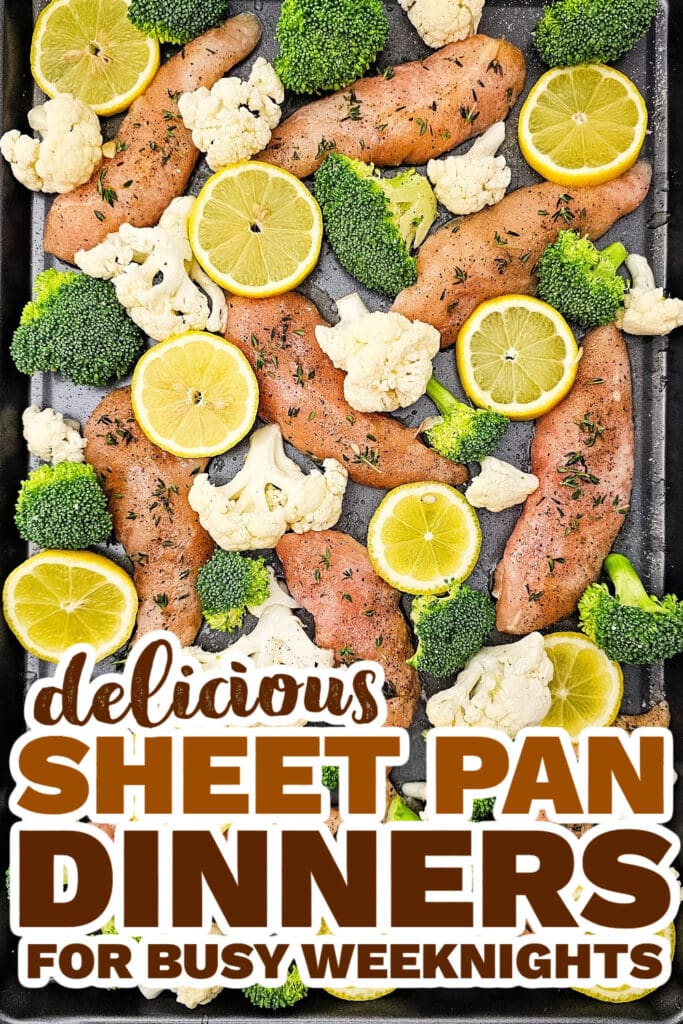 sheet pan meals - Sheet Pan Lemon Chicken and Veggies