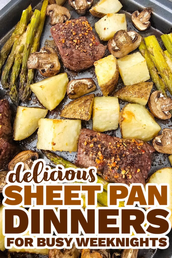 sheet pan meals - Sheet Pan Steak and Vegetables