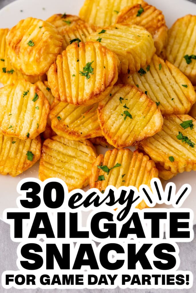tailgate snacks - Air Fryer Accordion Potatoes