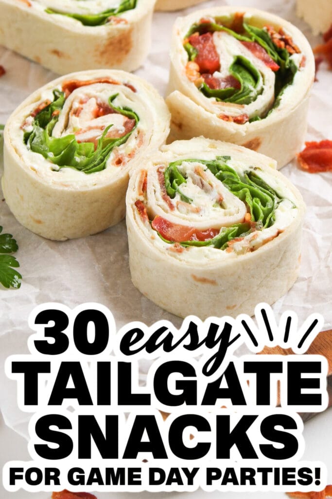 tailgate snacks - BLT Pinwheel Sandwiches