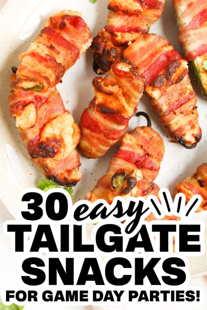 tailgate snacks - Bacon Wrapped Jalapeno Poppers