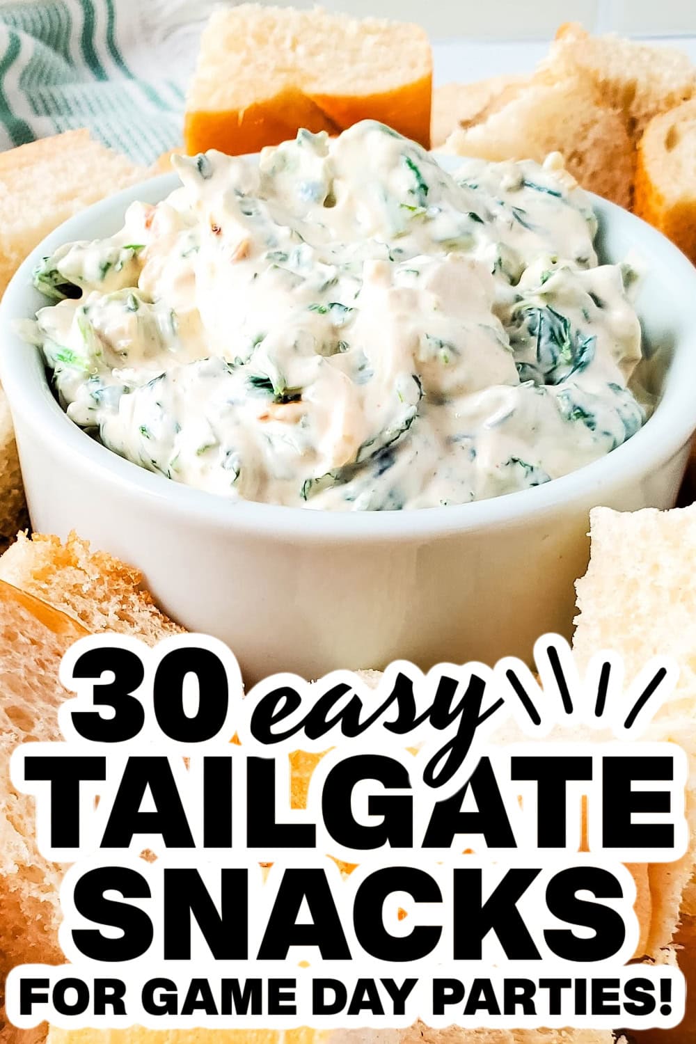 tailgate snacks - Creamy Spinach Dip