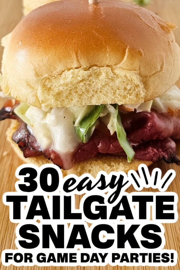 tailgate snacks - Grilled Pastrami Slaw Sliders