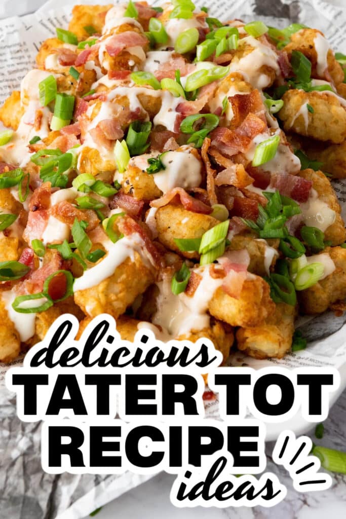 tater tot recipe ideas - Cheesy Bacon Loaded Tater Tots copy