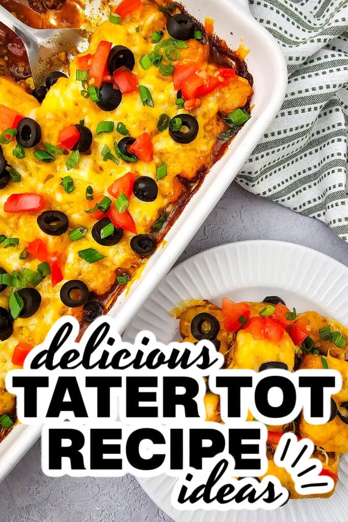 tater tot recipe ideas - mexican tater tot casserole copy