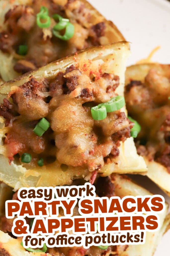 work party snacks and appetizers -Potato Skin Tacos