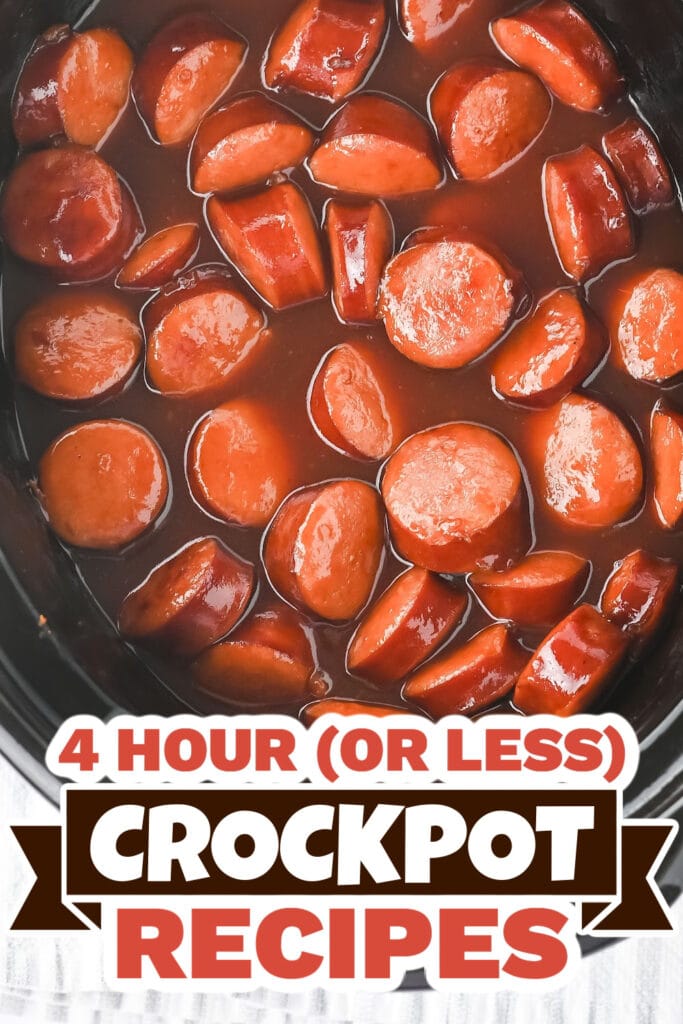4 hour crockpot recipes - Crockpot BBQ Sausages