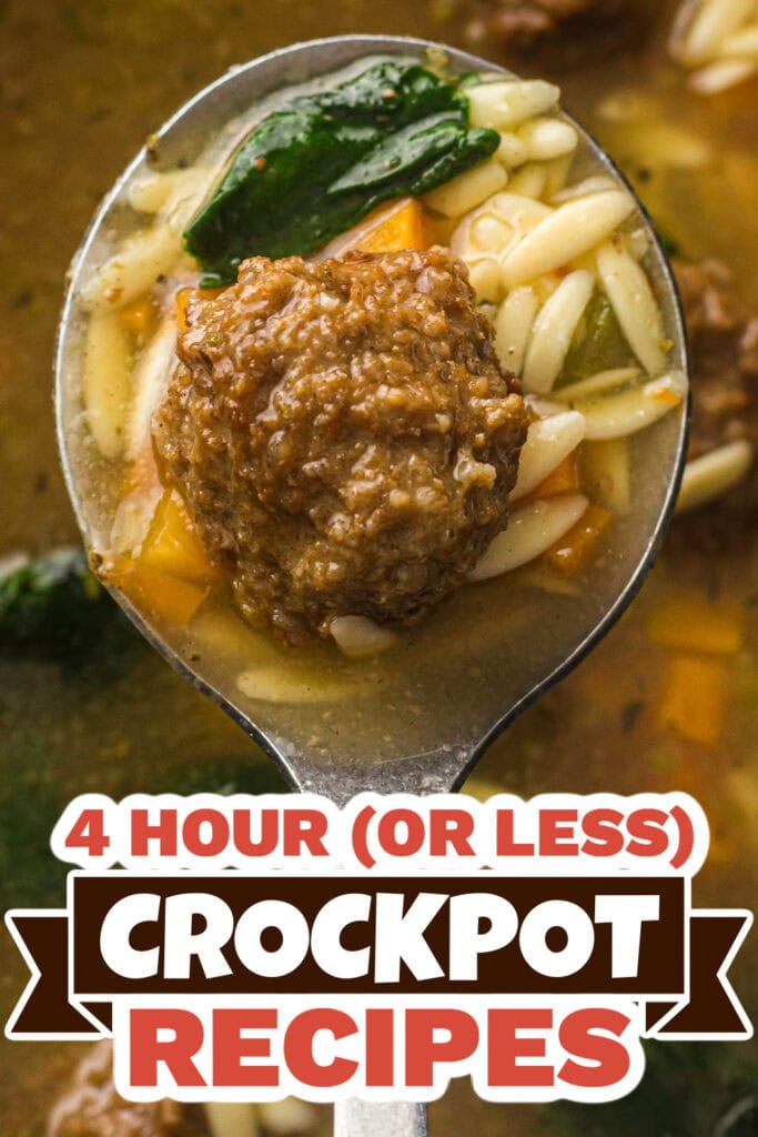 4 hour crockpot recipes - Slow Cooker Italian Wedding Soup