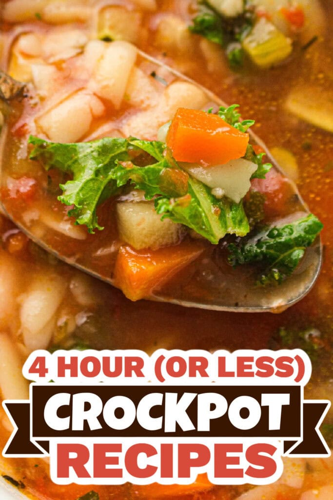 4 hour crockpot recipes -Slow Cooker Minestrone copy