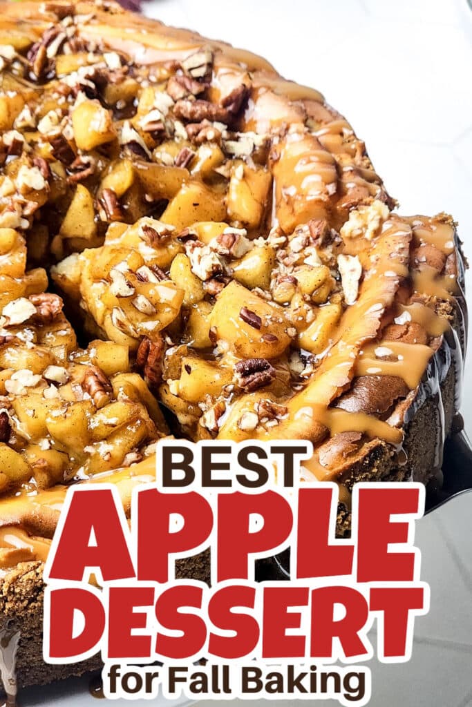 Apple Dessert Recipes-Caramel Apple Cheesecake