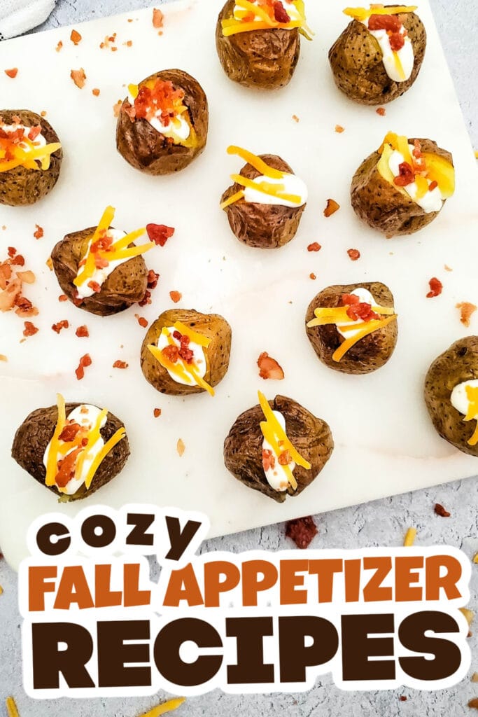 Fall Appetizers-Savory-Loaded Mini Baked Potato Bites