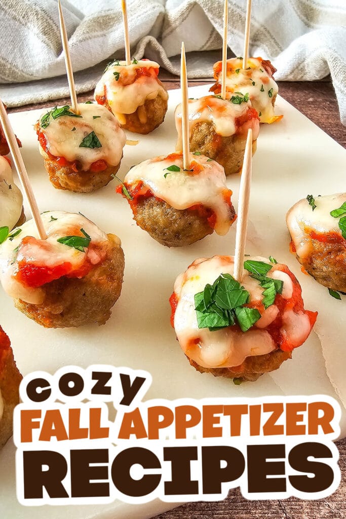 Fall Appetizers-Savory-Meatball Marinara Bites