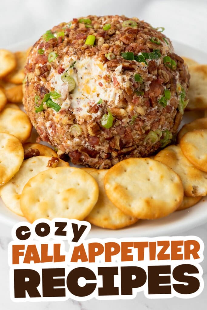 Fall Appetizers-Savory-Pecan Bacon Cheeseball