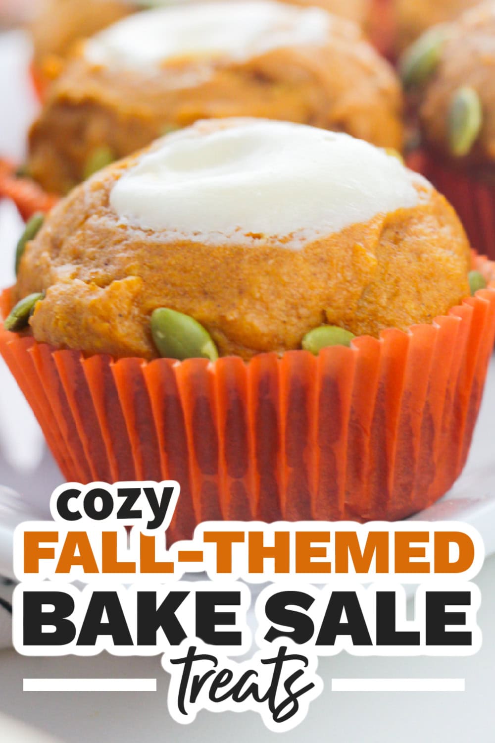 Fall Bake Sale Treats-Copycat Coffee Shop Pumpkin Muffins