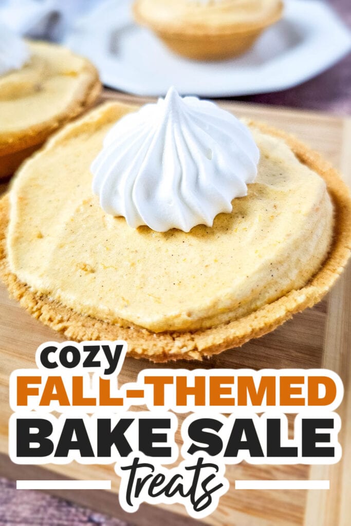 Fall Bake Sale Treats-Mini Pumpkin Marshmallow Pies
