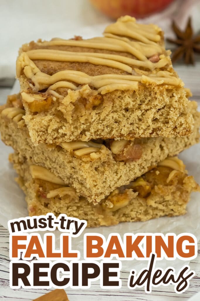 Fall Baking Recipes-Apple Blondies