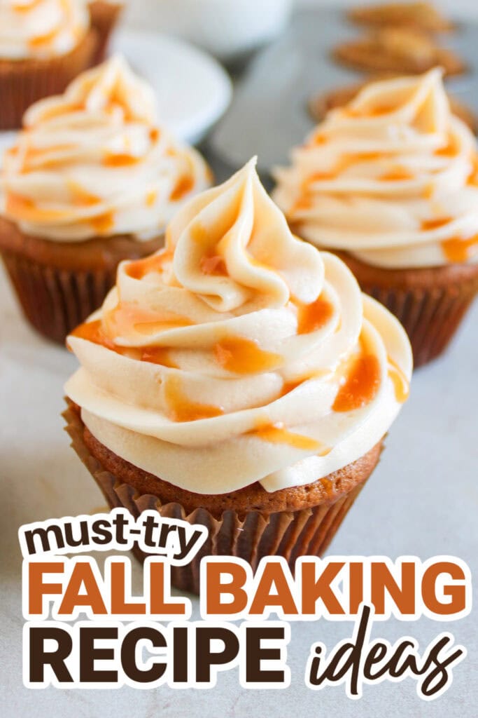 Fall Baking Recipes-Apple Spice Cupcakes