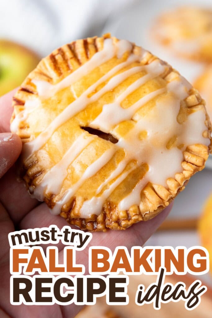 Fall Baking Recipes-Mini Apple Hand Pies with Sweet Glaze