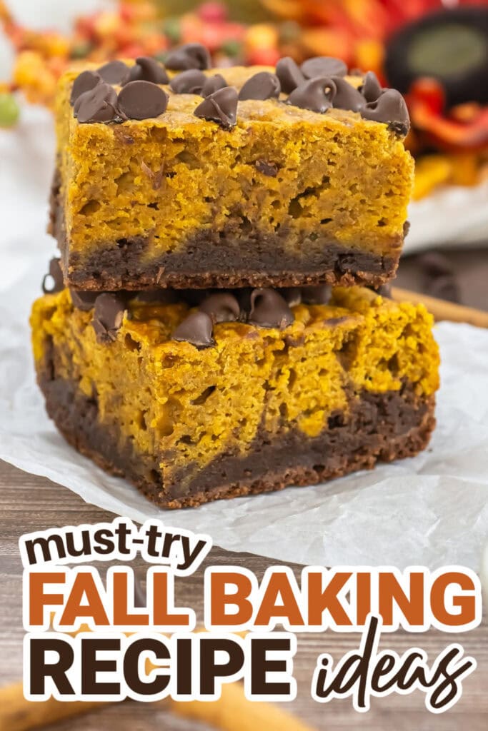 Fall Baking Recipes-Pumpkin Brownies