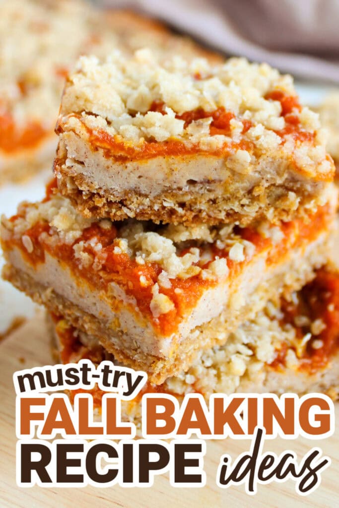 Fall Baking Recipes-Pumpkin Cream Cheese Bars