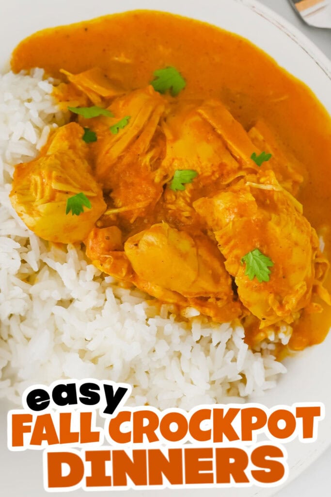 Fall Crockpot Dinner-Crockpot Butter Chicken