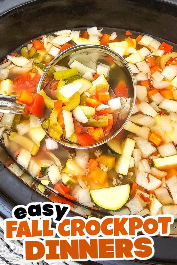 Fall Crockpot Dinner-Dump-and-Go Crockpot Summer Vegetable Soup