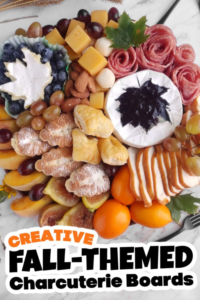 Fall Themed Charcuterie Boards-Elegant Thanksgiving Charcuterie Board