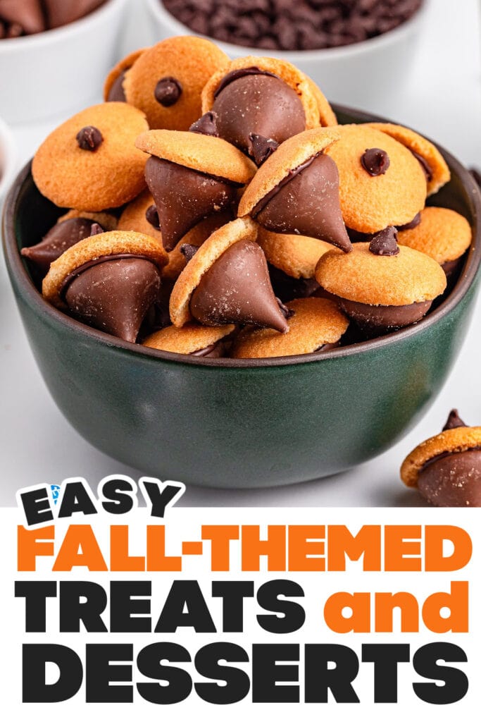 Fall Treats and Desserts-Acorn Kiss Cookie