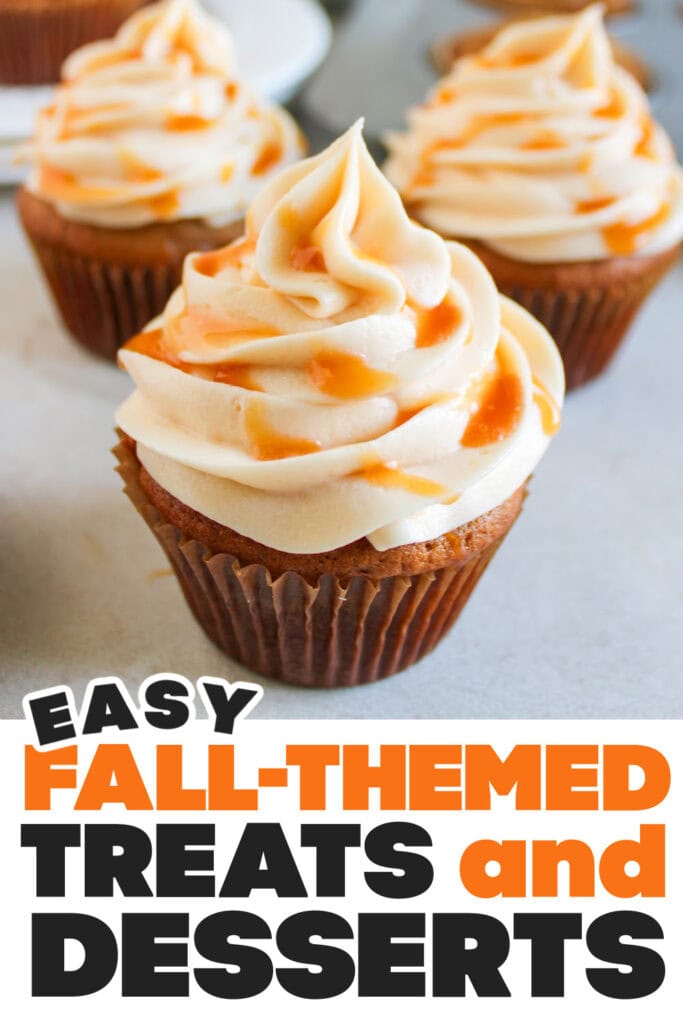 Fall Treats and Desserts-Apple Spice Cupcakes