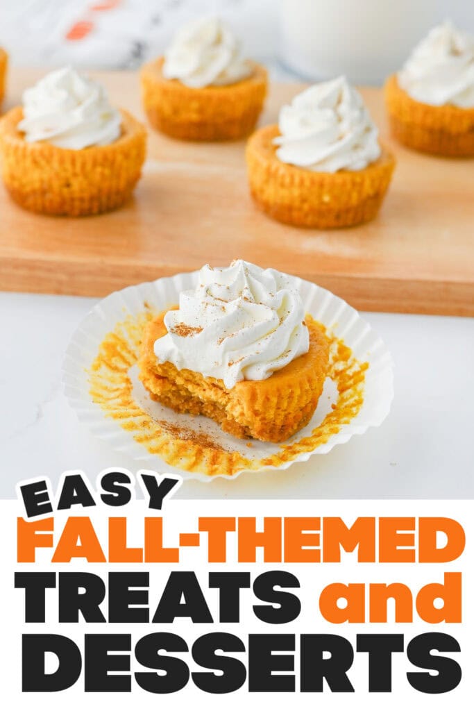 Fall Treats and Desserts-Mini Pumpkin Cheesecakes