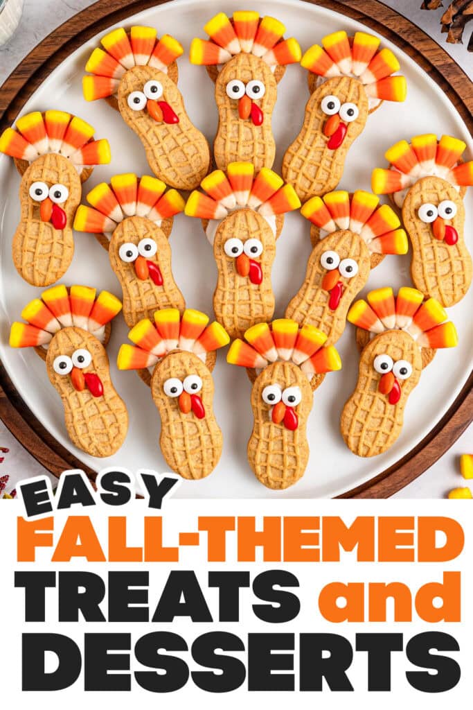 Fall Treats and Desserts-Nutter Butter Turkeys