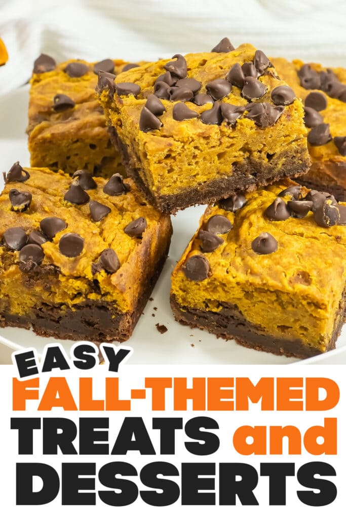 Fall Treats and Desserts-Pumpkin Brownies