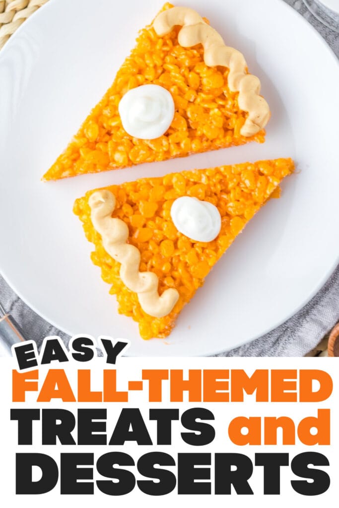Fall Treats and Desserts-Pumpkin Pie Rice Krispies