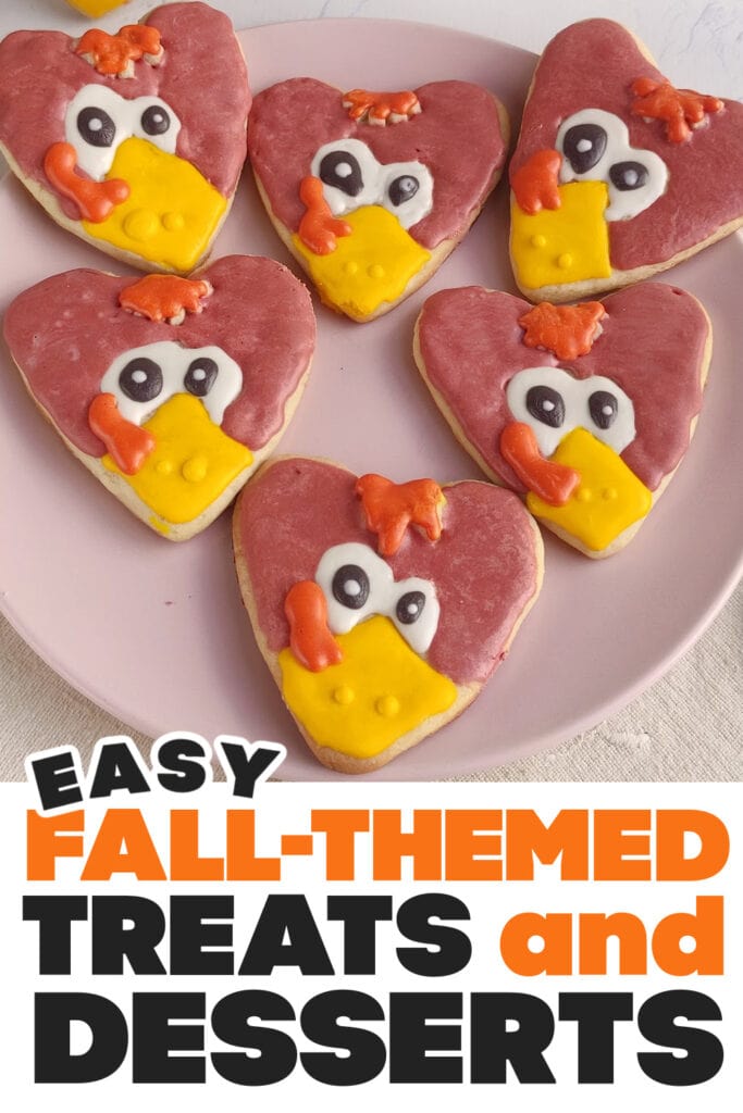 Fall Treats and Desserts-Sugar Cookie Turkeys