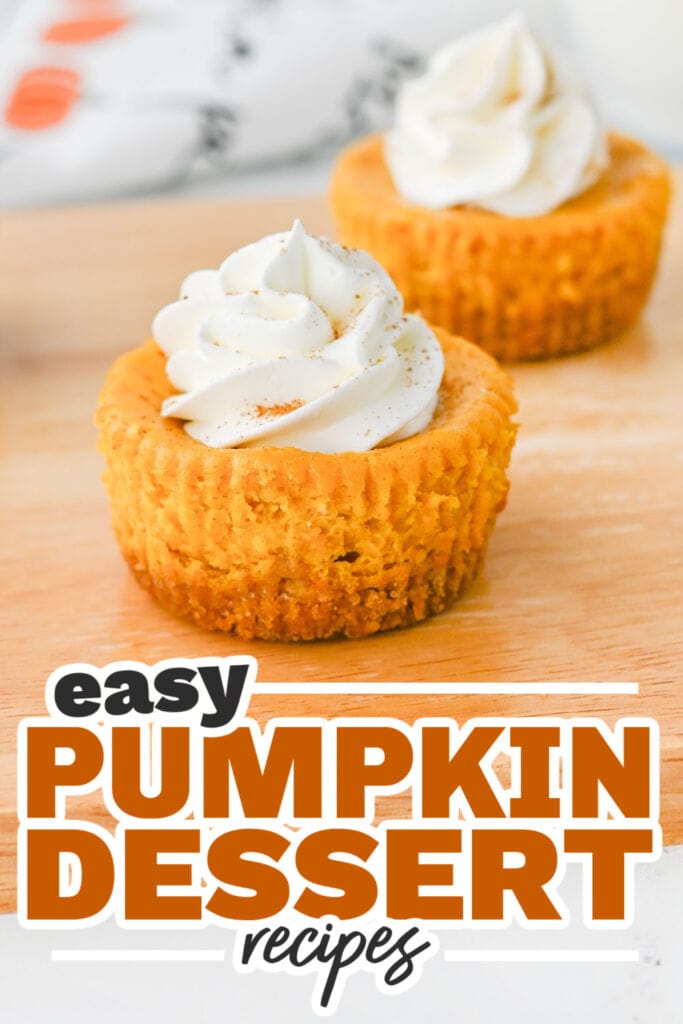 Pumpkin Dessert Recipes-Mini Pumpkin Cheesecakes