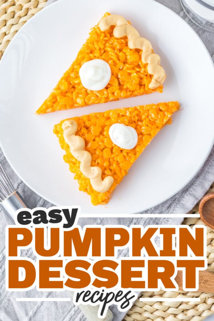 Pumpkin Dessert Recipes-Pumpkin Pie Rice Krispies