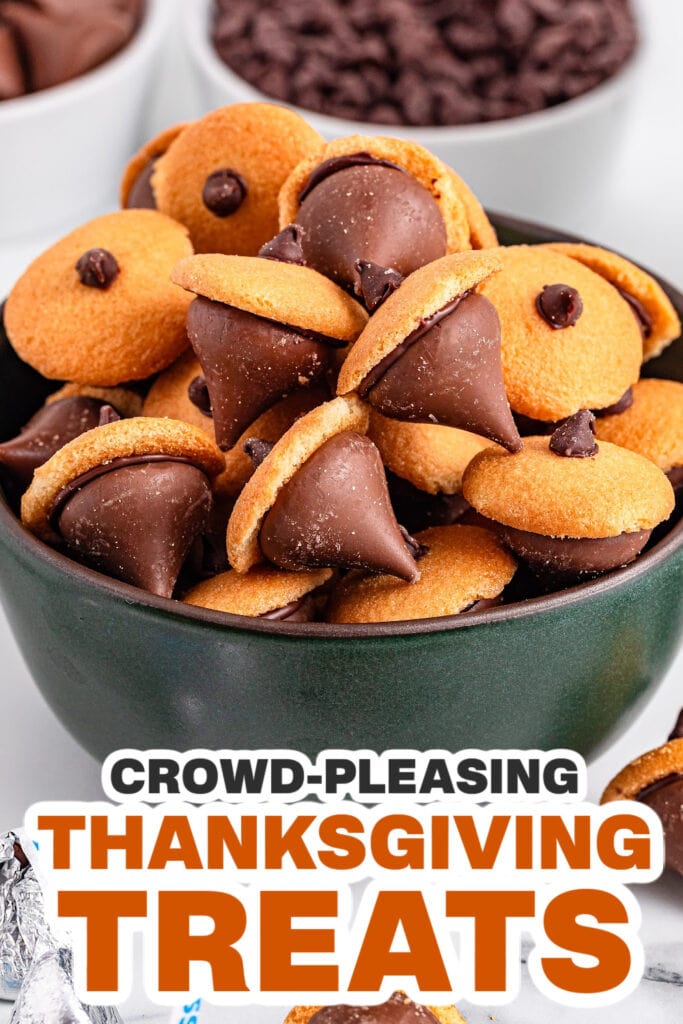 Thanksgiving Themed Treats-Acorn Kiss Cookie
