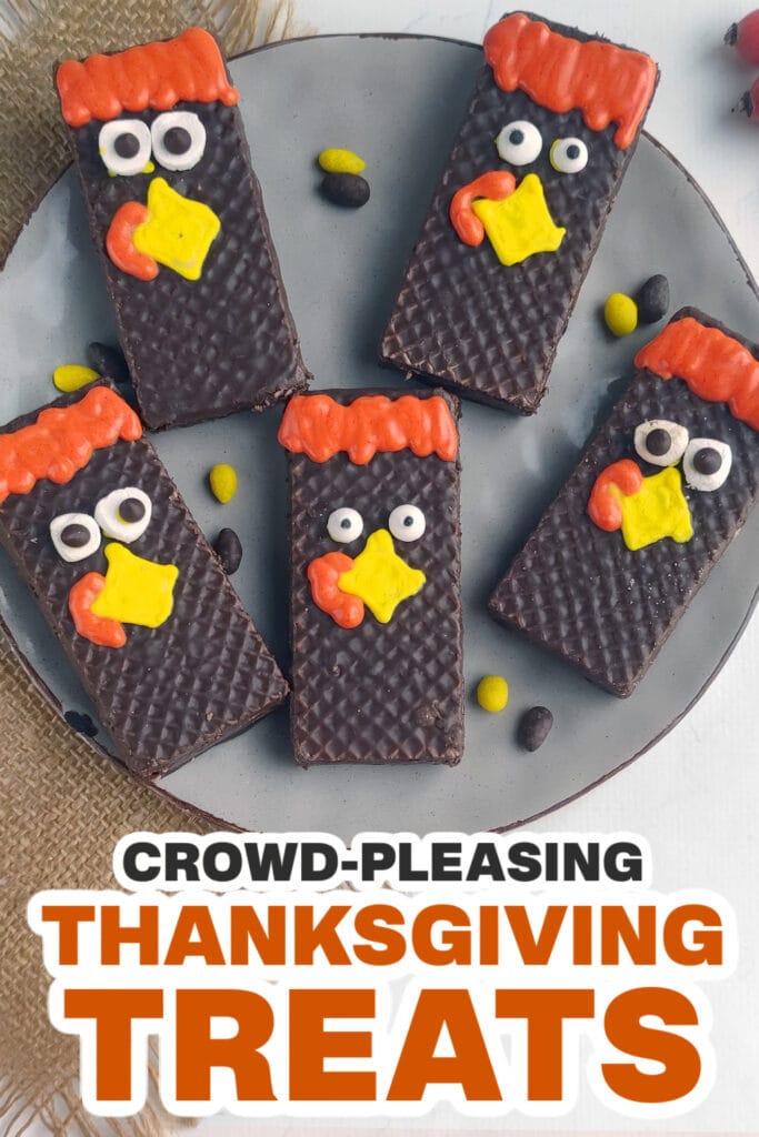 Thanksgiving Themed Treats-Chocolate Bar Turkeys