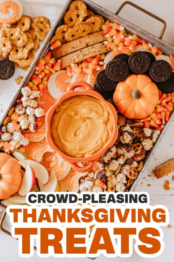 Thanksgiving Themed Treats-Fall Charcuterie Board + Pumpkin Pie Dip