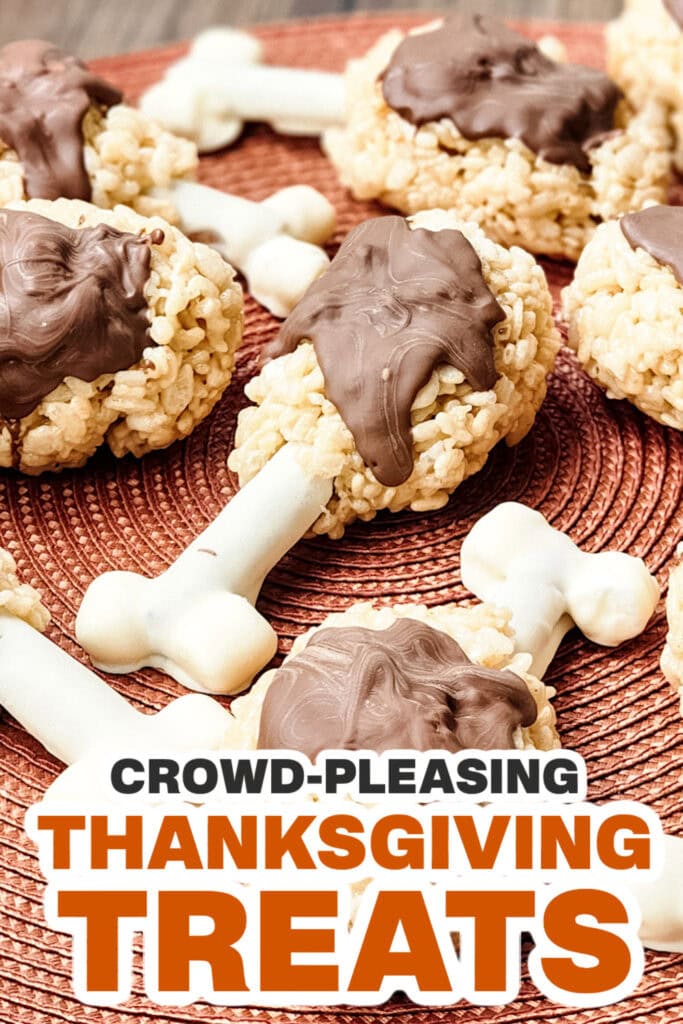 Thanksgiving Themed Treats-Turkey Leg Rice Krispies