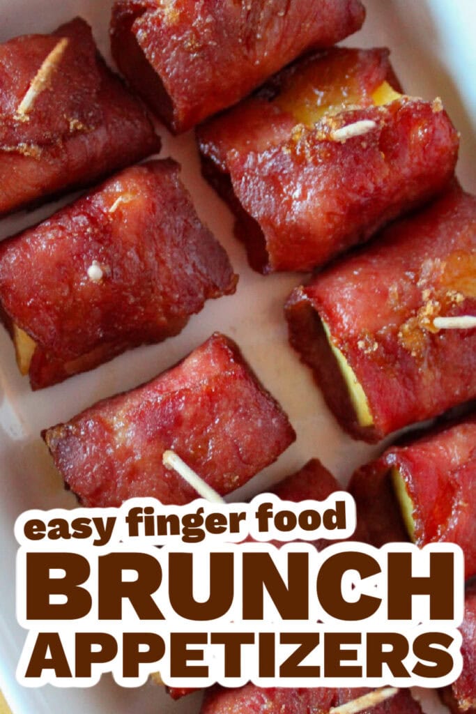 brunch appetizers -Bacon-Wrapped Pineapple Bites copy
